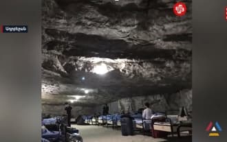 In Azerbaijan people were isolated in a cave