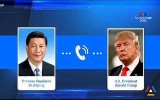 The presidents of China and the United States held a telephone conversation
