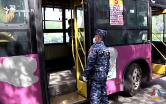 In Armenia public transport resumed