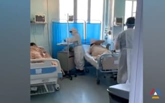 Footage from the resuscitation department of the infectious disease branch of Surb Astvatsamayr MC