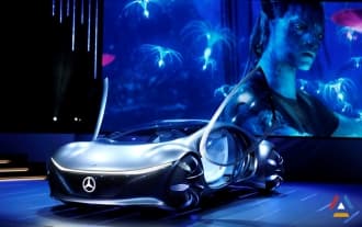 Car made by Mercedes Benz based on the movie «Avatar»