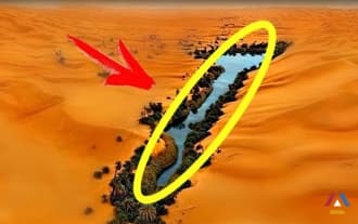 What is hidden under the sands of the Sahara