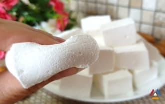 Homemade Marshmallow | Just 4 ingredients