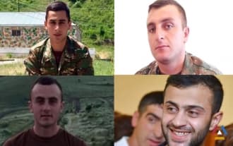Four soldiers who have died yesterday were posthumously awarded