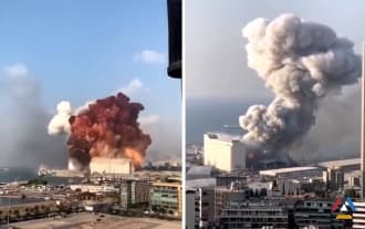 Beirut explosion: Video