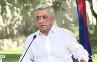Serzh Sargsyan's press conference about Armenian April war