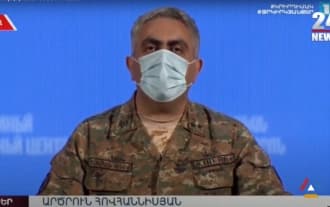 Press conference of the representative of the Ministry of Defense Artsrun Hovhannisyan