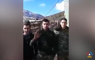 Soldiers from Yexnikner send greetings to Parents