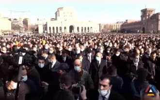 Memory march to the Yerablur Pantheon led by Nikol Pashinyan
