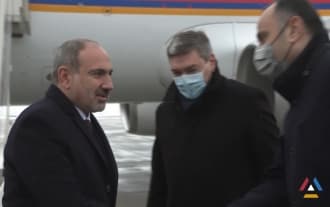 ПМ Армении Никол Пашинян с рабочим визитом прибыл в Москву