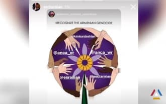 Кардашьяны, Серж Танкян и другие известные армяне присоединились к челленджу по признанию Геноцида армян