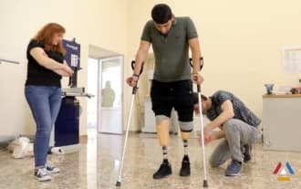 Production of prosthetic limbs with the support of the Hayastan Foundation