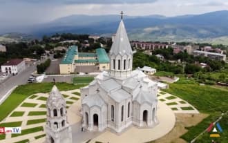Azerbaijanis have removed domes from Surb Xazanchetsots church