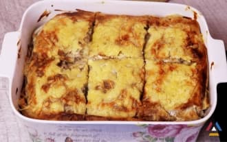 The most delicious  Lasagna from pita bread