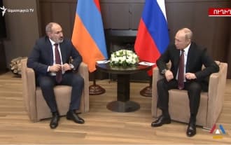 Pashinyan and Putin meeting in Sochi