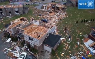 В нескольких штатах Америки зафиксированы смертельные ураганы