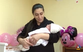 A mother who lost her son during the 44-day war gave birth to a daughter