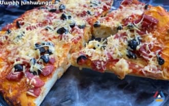 Вкусная домашняя пицца за 20 минут