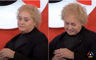 Shushan Petrosyan couldn't hold back her tears during the interview