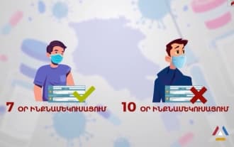 Citizens vaccinated against Covid19 in case of illness will be isolated for 7 days, unvaccinated for 10 days