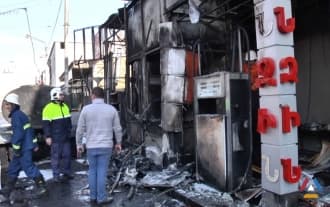 Երևանում բենզալցակայանում ավտոմեքենա է այրվել, կա մեկ տուժած