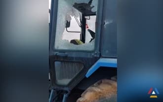 Azerbaijani forces open fire at tractor in village