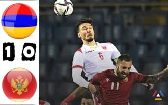 Armenia defeated Montenegro 1-0 in a friendly match