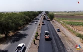 Work is underway to repair the Yerevan-Armavir-Turkey border road