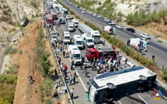 32 people were killed in Turkey in separate road accidents