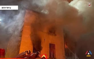 fire breaks out at Armenian church in Istanbul