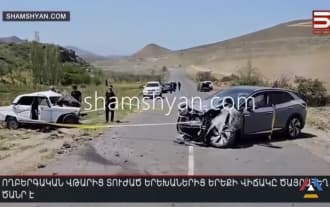 The condition of 4 child athletes injured in an accident near Garni remains serious