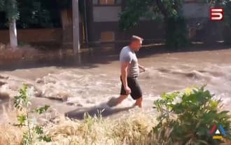 14 settlements were in the zone of flooding with the water of the Dnieper