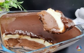 Homemade chocolate dessert