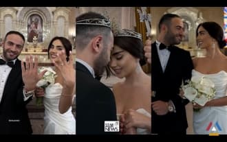 Первые кадры со свадьбы Мага Арутюняна и Сурена Пехлеваняна